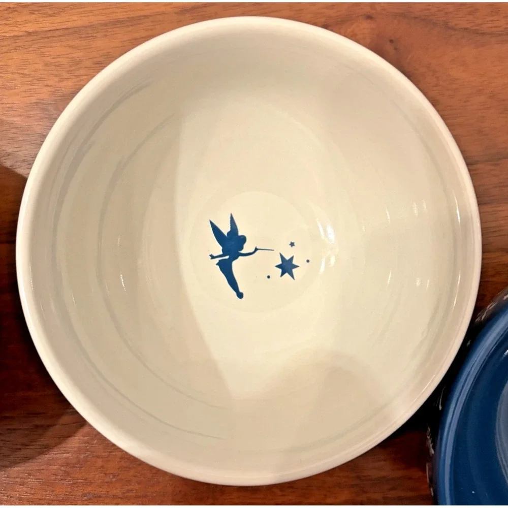 Disney Peter Pan Never Land 3 Piece Small Bowl Set Think Happy Thoughts 4